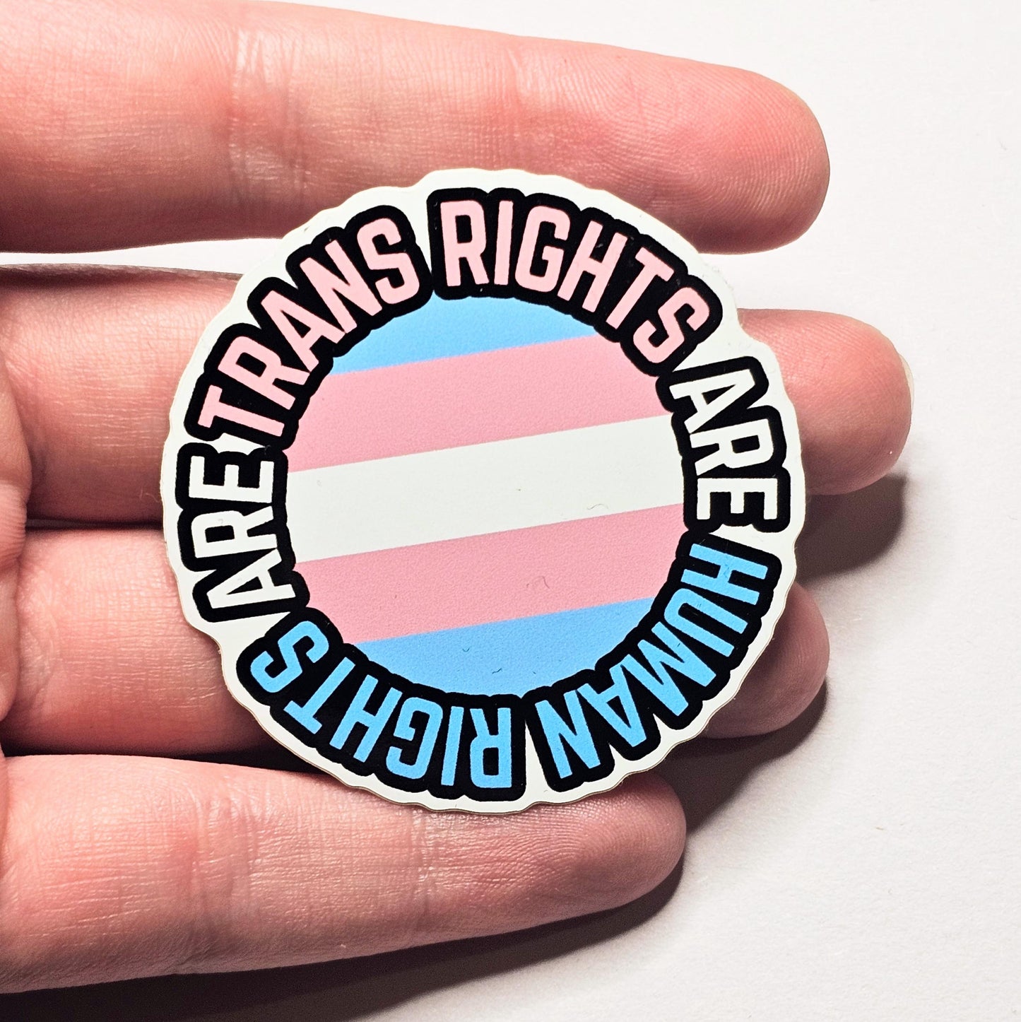 Trans Rights Are Human Rights Vinyl Sticker Pride