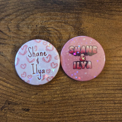 Shane Hollander and Ilya Rozanov Heated Rivalry Fan Badge | Unofficial Fan-Made Merch