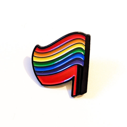 Rainbow Antifa Enamel Pin Badge Pride Queer Antifascist Socialist Anarchist