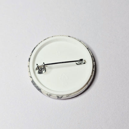 Compass - Upcycled ACOTAR Book Page Pin | 38mm Holographic Button Badge | Unique Book-Lover Gift